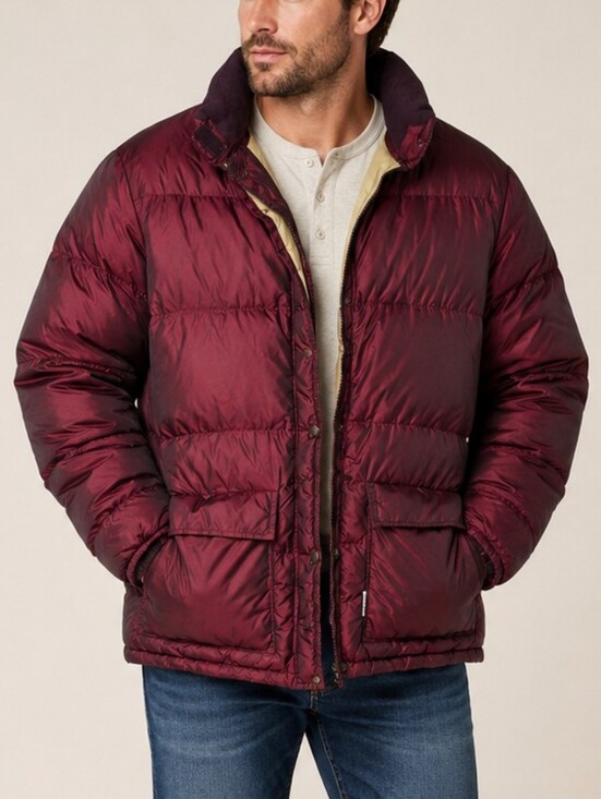 Vintage Other - Trailwise Vintage Goose Down Puffer Jacket Maroon Large 70s 80s Gorpcore Coat